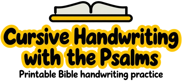 Cursive Handwriting with the Psalms